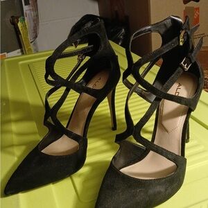 Aldo Elegant Black Strappy Heels